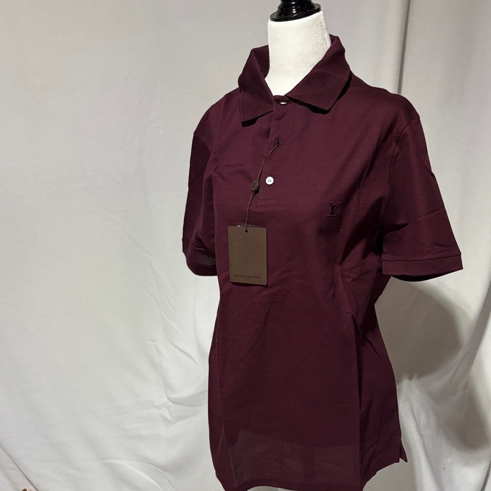 Louis Vuitton Deep Burgundy Polo Shirt